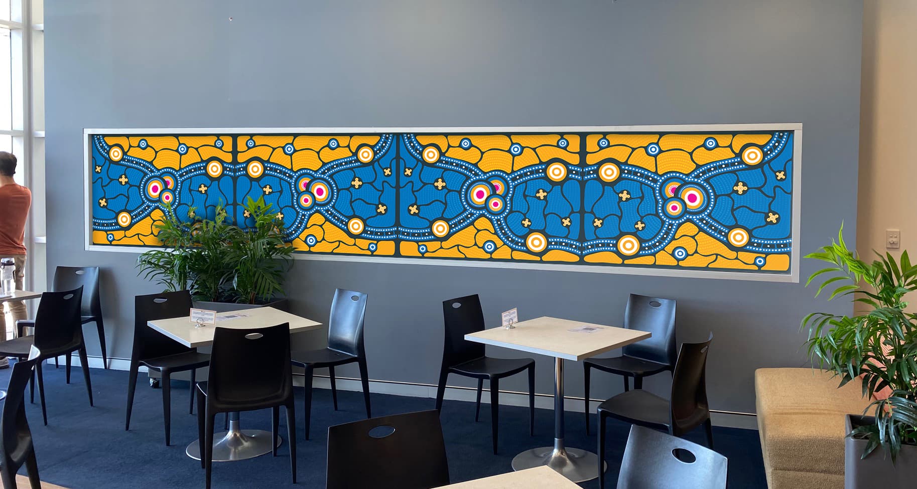 Large-scale signage installation for Bethesda