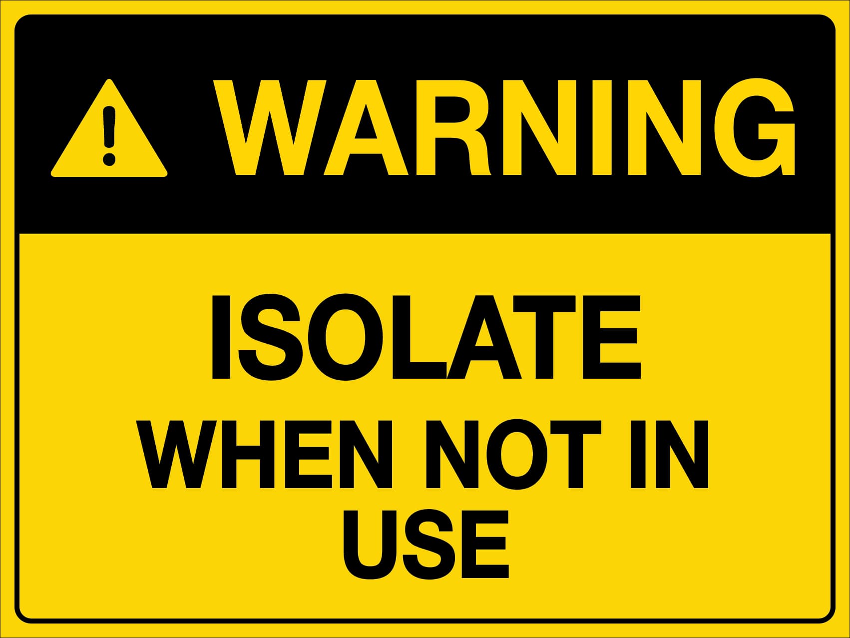 Wayfinding and safety signage sample