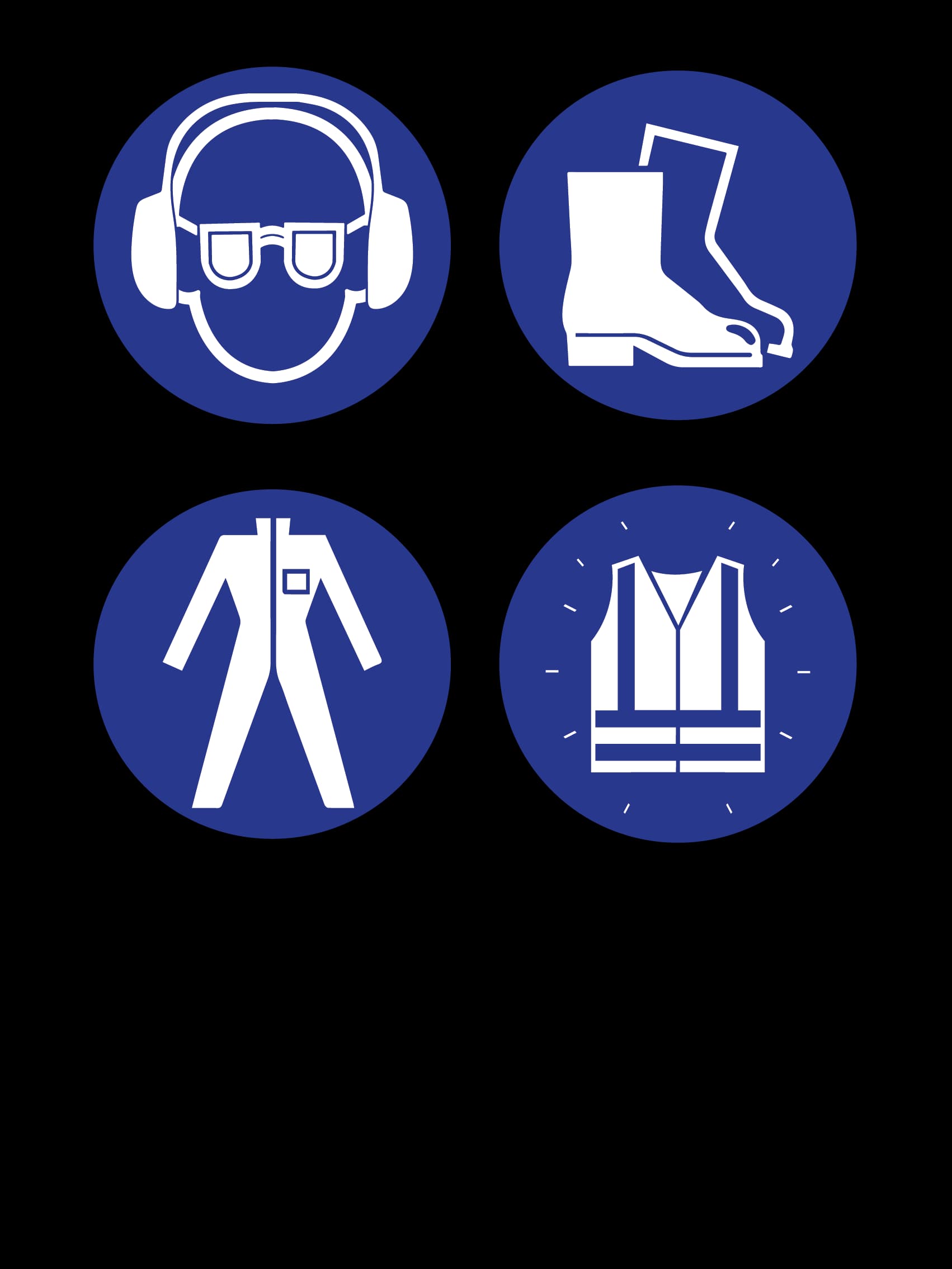 Procedure and safety board signage