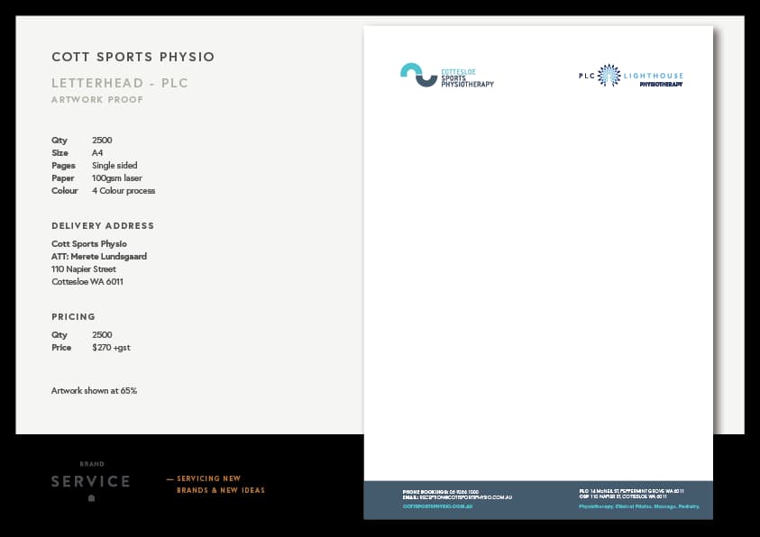 Corporate business card and letterhead set