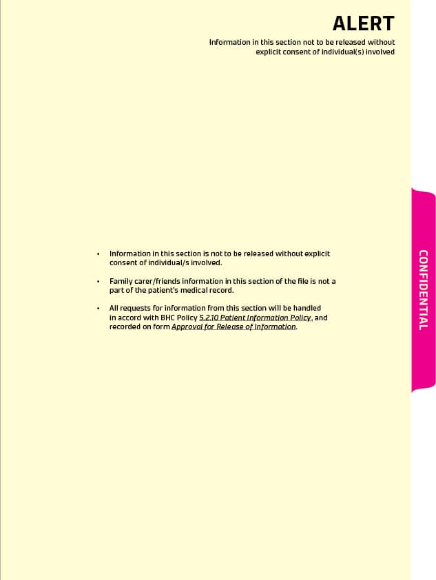 Medical record covers and filing supplies