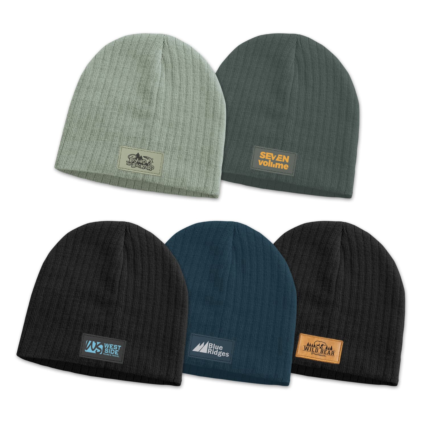 Custom embroidered beanie with logo by Print Impact