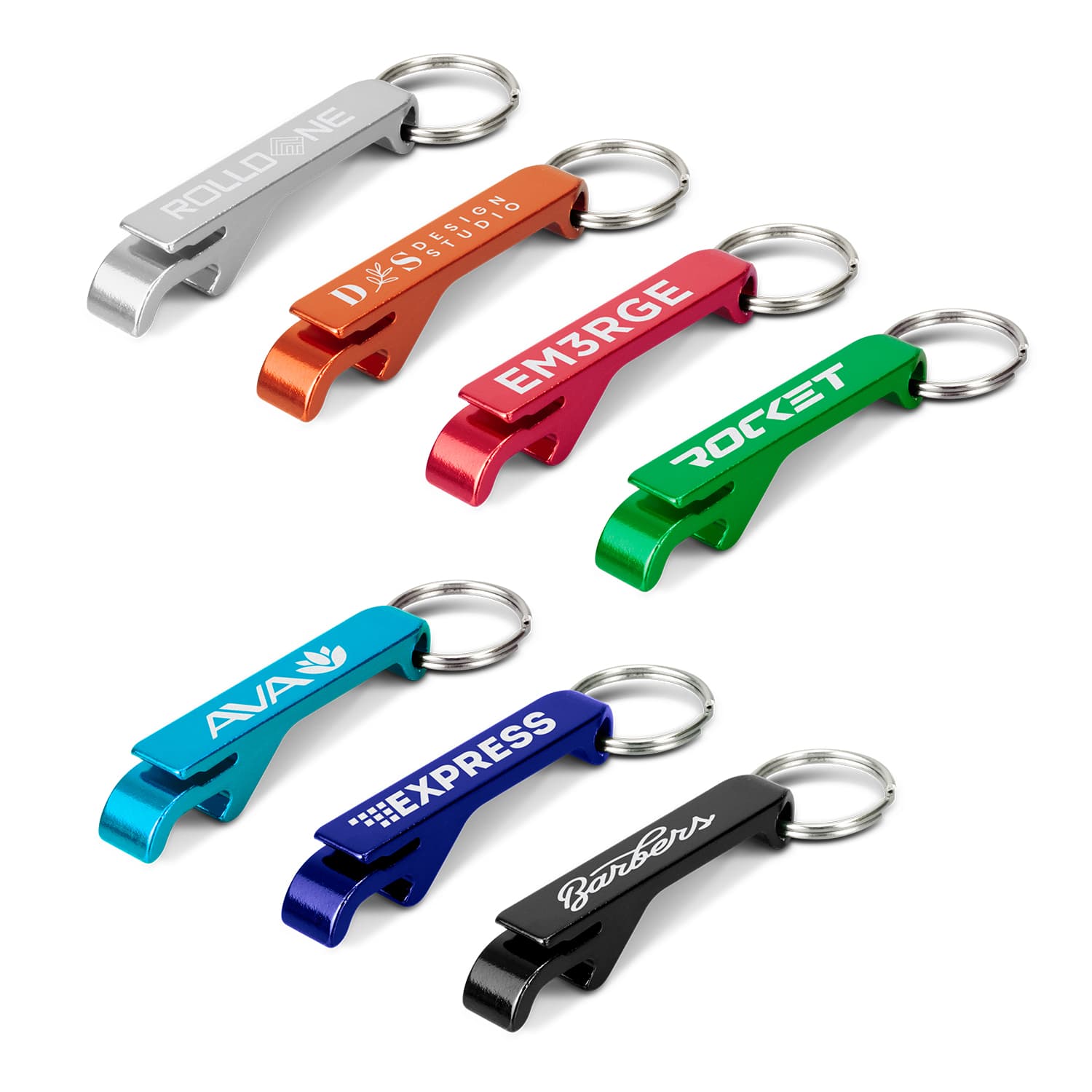 Custom branded bottle opener promo item