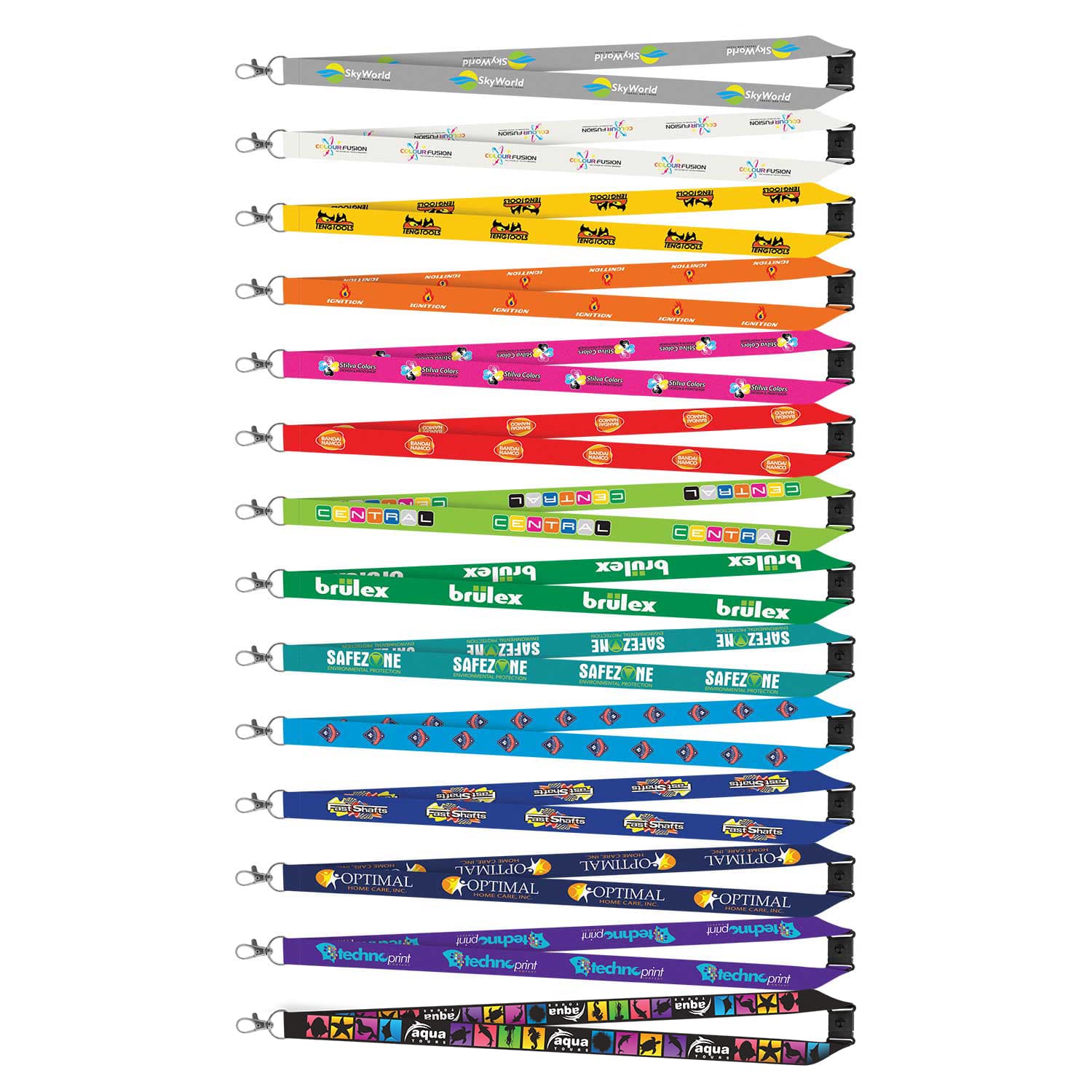 Custom printed lanyards with logo by Print Impact