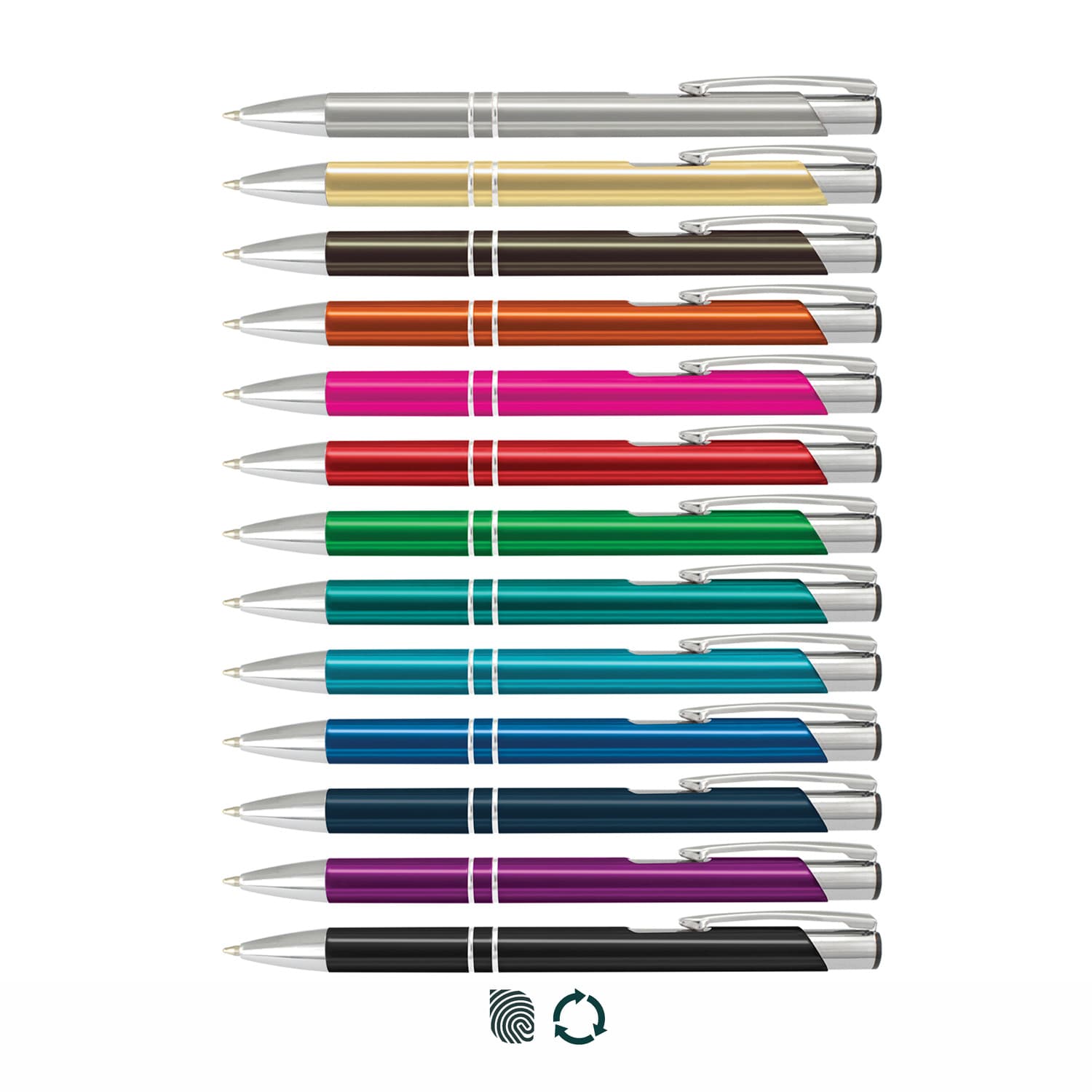 Custom printed promotional pens with logo