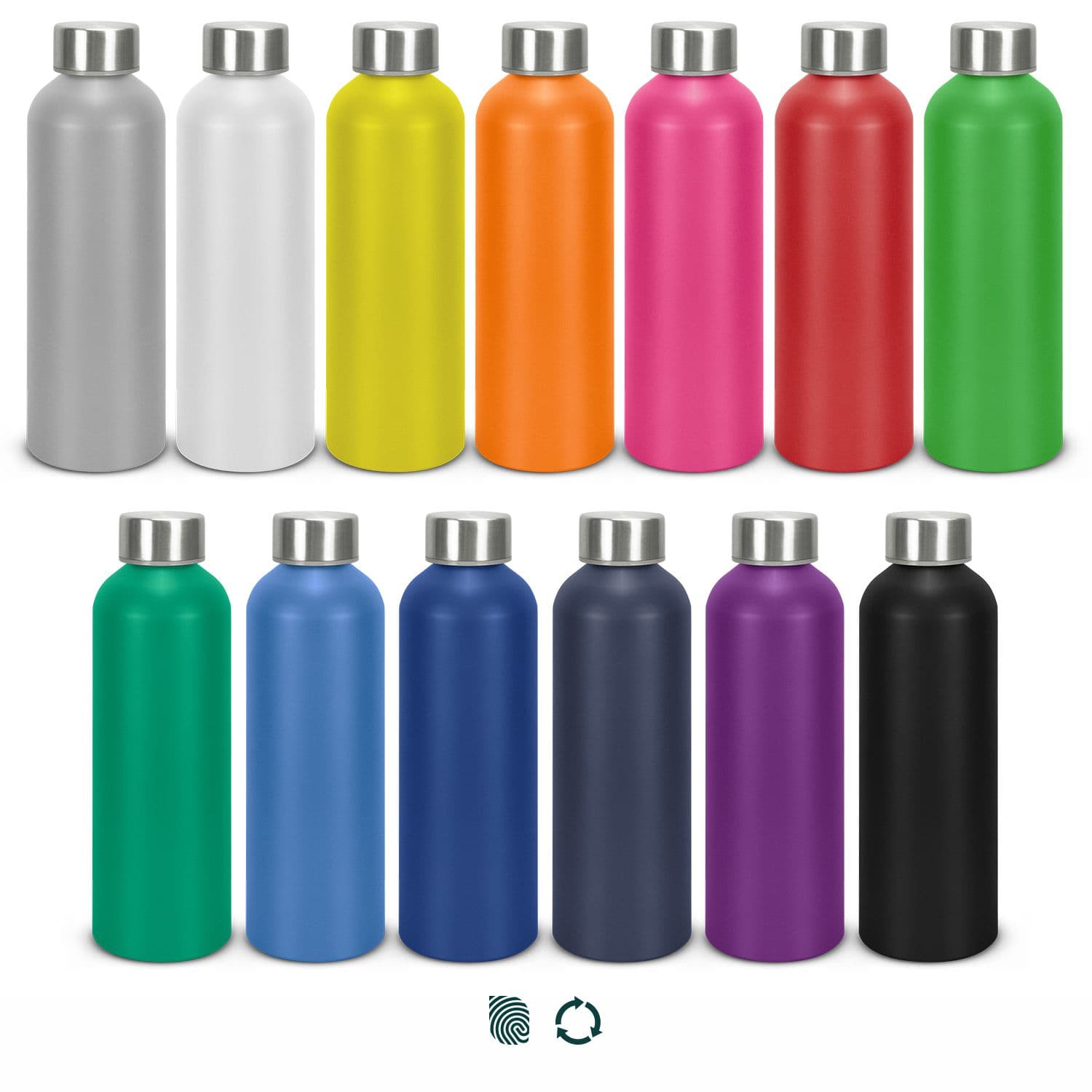 Custom branded reusable water bottle