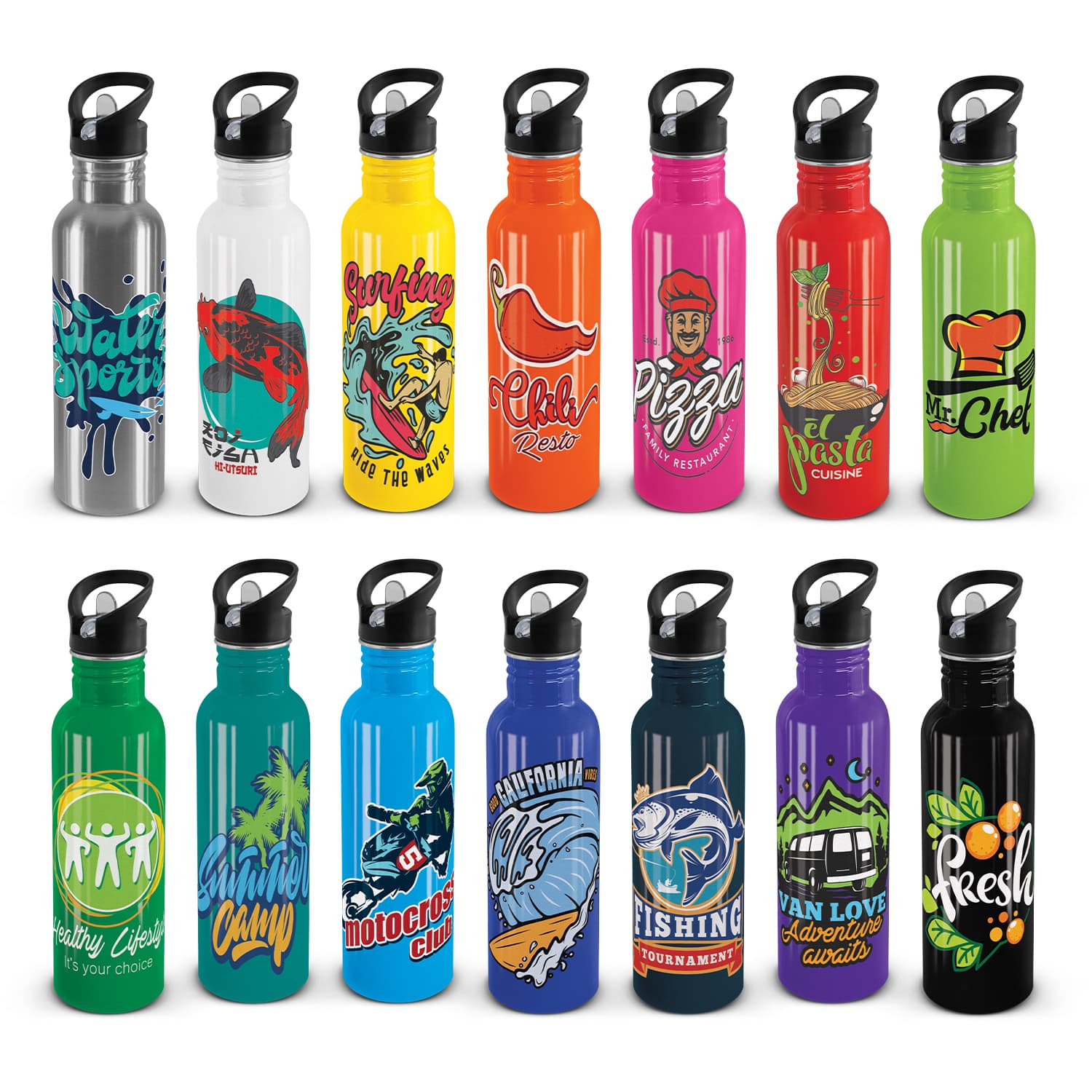 Branded stainless steel water bottles by Print Impact