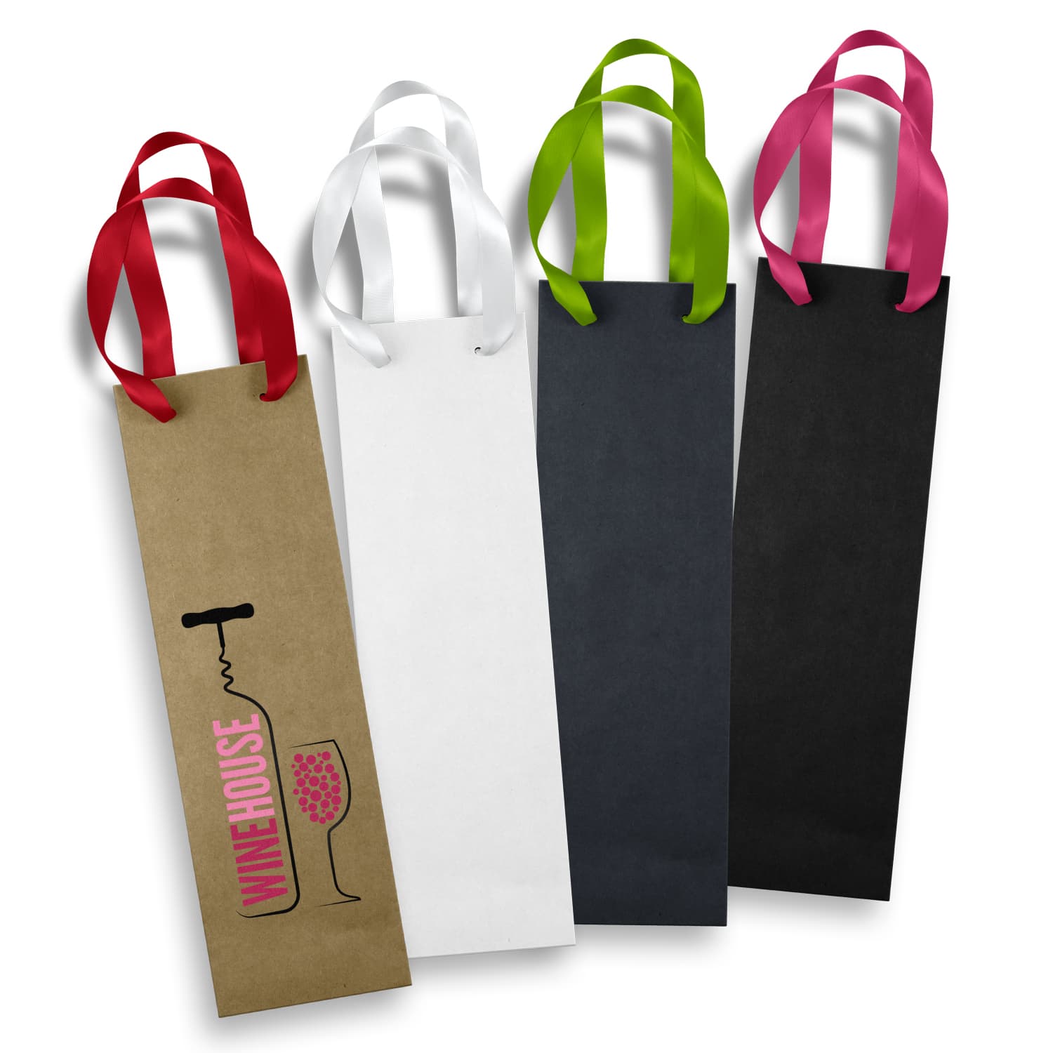 Custom printed wine carry bags, branded